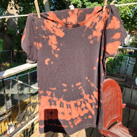 Tops - Custom bleach women's tshirt, Size Medium